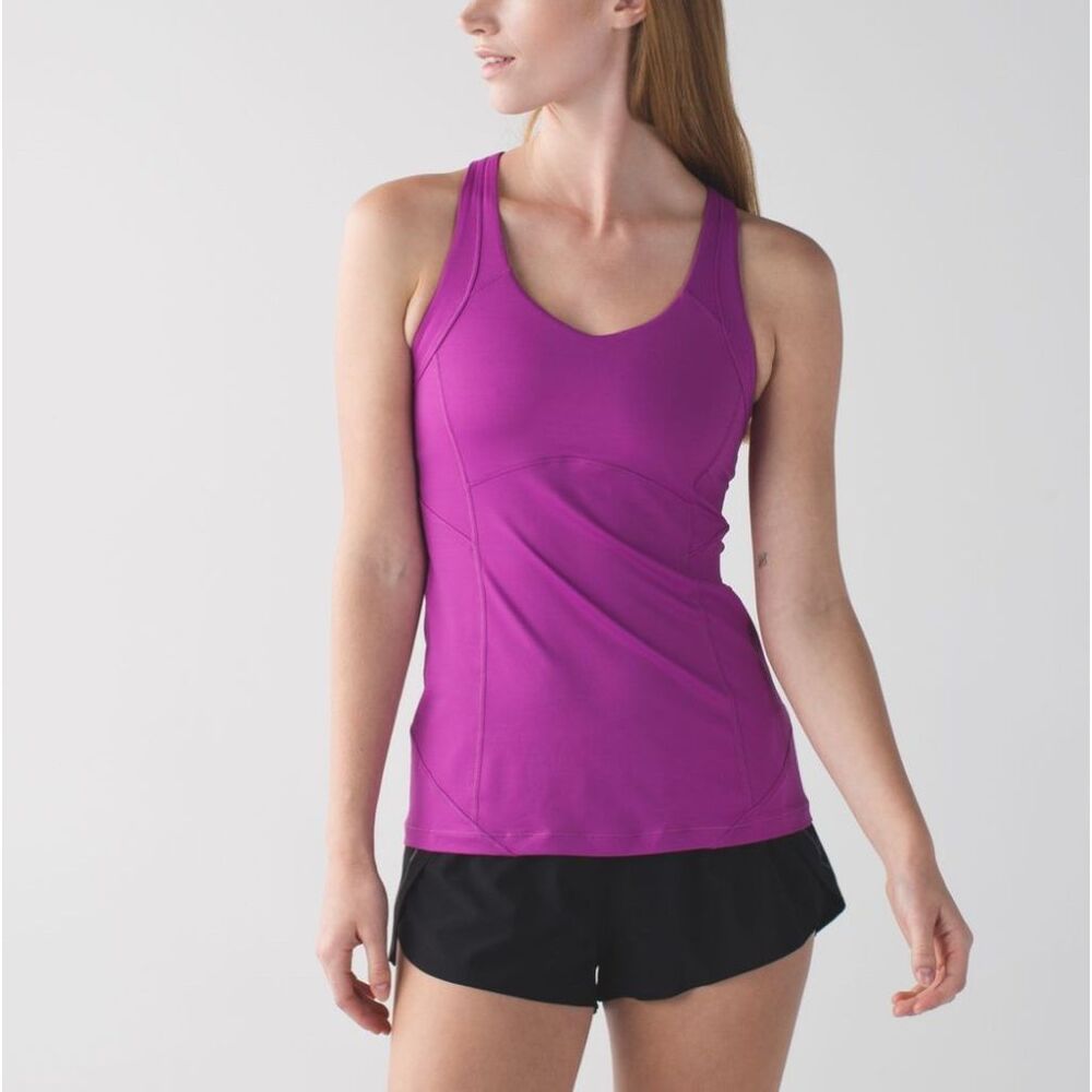 Lululemon Athletica Purple Fitted Sleeveless Tank Top